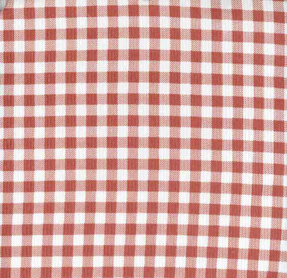 GINGHAM PLAID PRINTED IN 2X2 YUMMY RIB NFP210121-058