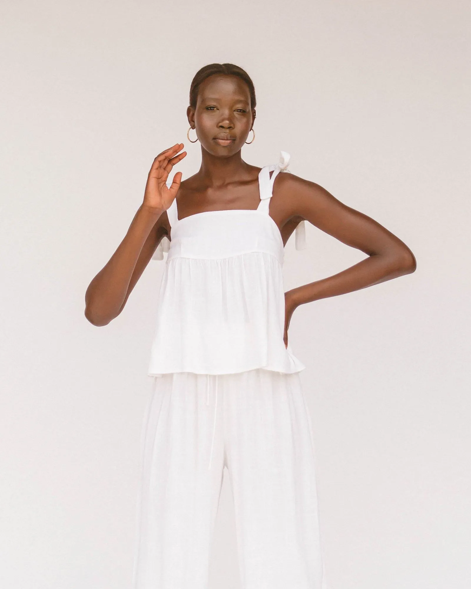 Lullaby Club Teresa Cami - White *FINAL SALE*